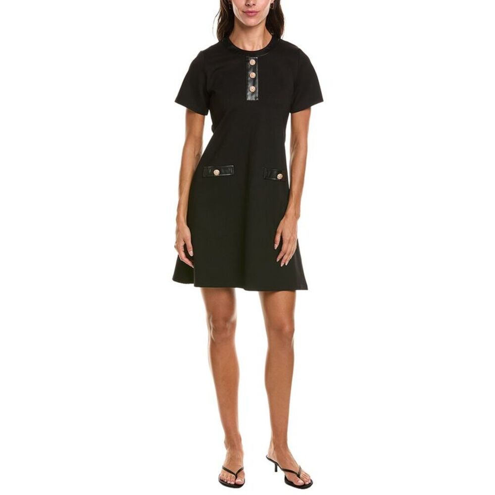 Duffield Lane Womens Hill A-Line Dress, Black